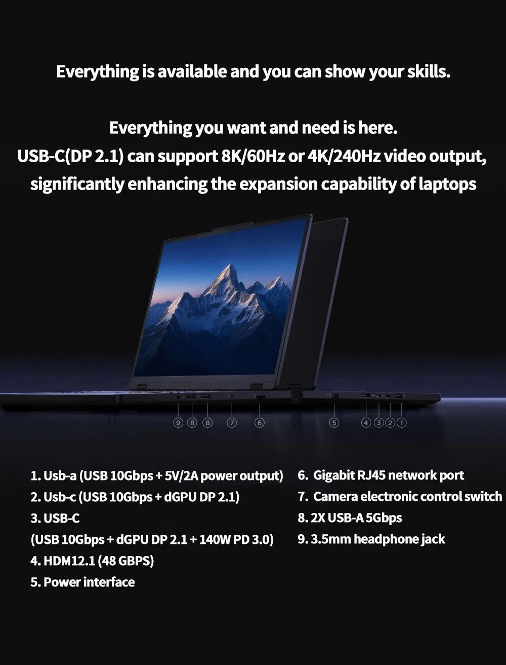 Lenovo Original LEGION R7000P 2025 R9 8945 HX R9 8940 HX RTX 5070 5060 8G 16inch 2.5K 240Hz Gaming Laptop
