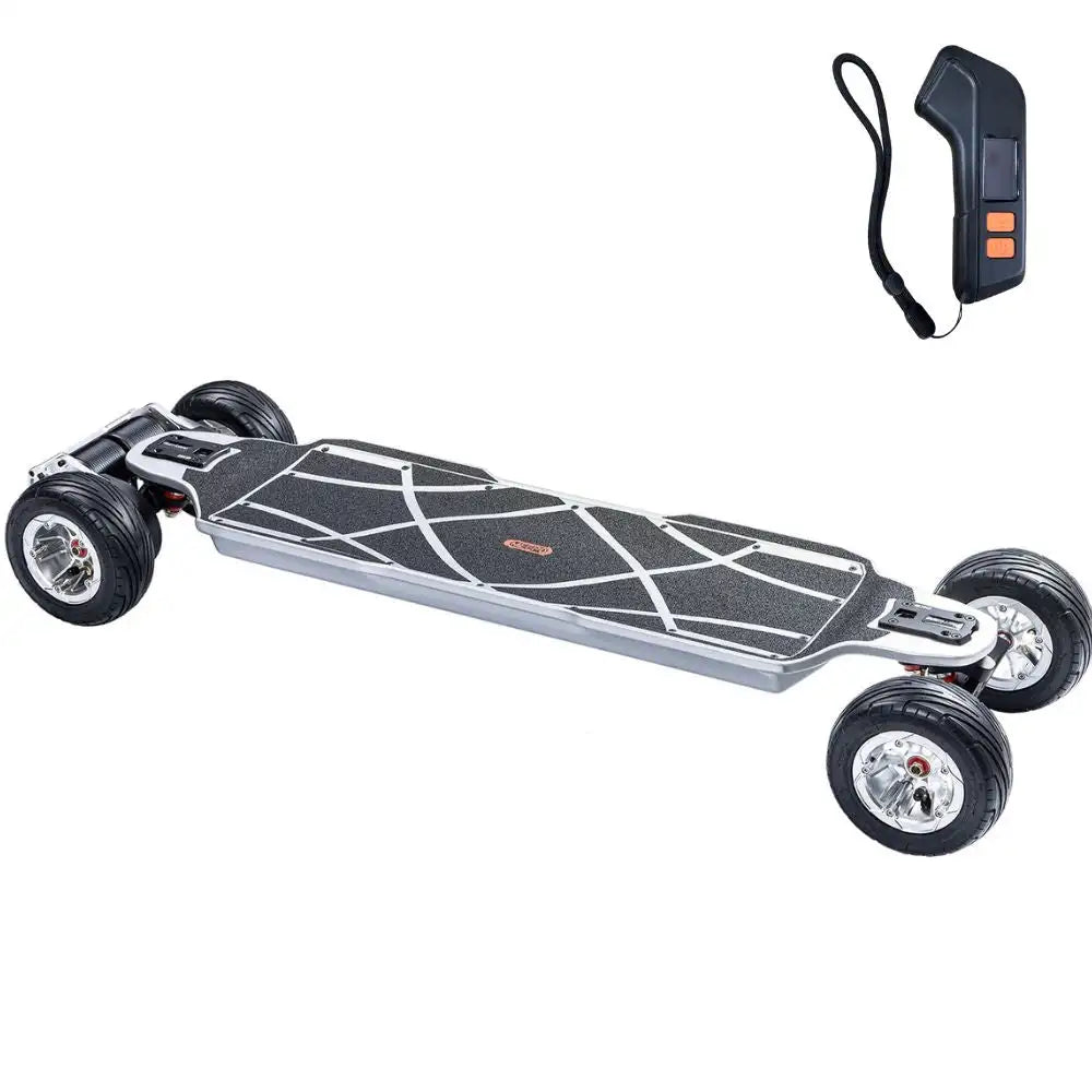 Meepo Vader Hurricane Carbon-Limited 7000W Electric skateboard, 52kph 31mi, GearDrive 3K Carbon Deck, 2.8h Charge Pro Off-Road