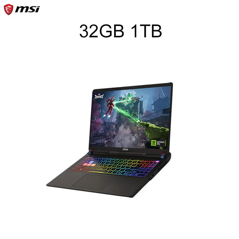 2025 MSI Vector 16 HX AI Gaming Laptop 16 Inch 2.5K 240Hz IPS Screen Notebook Ultra 9-275HX 32GB 2TB RTX5080 Netbook Computer PC