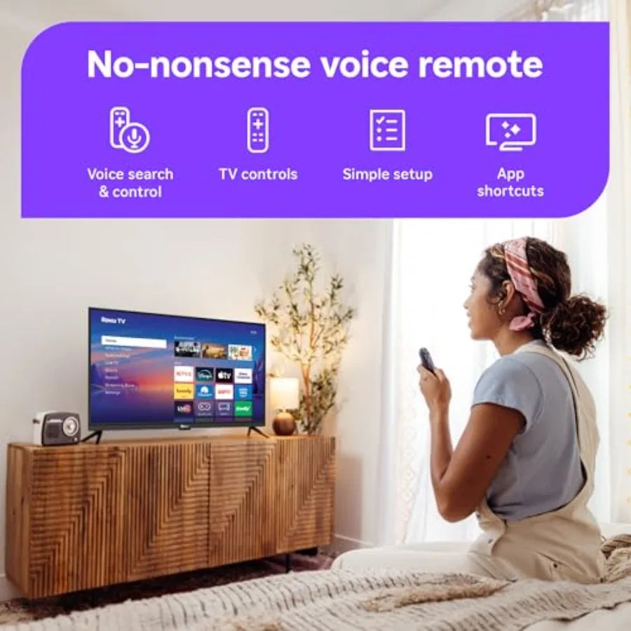 Smart TV 2026 24-Inch Select Series, HD TV TV with Voice Remote Flat Screen LED Television with Wi-Fi for Streaming Live Local