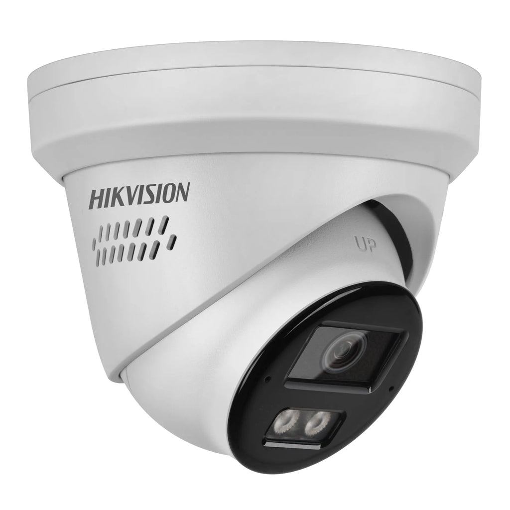 Hikvision 8MP IP Camera DS-2CD2383G2-LI2U/SRB Smart Hybrid Light Arrayed Mic Speaker Turret Acusense Red and Blue Light Warning