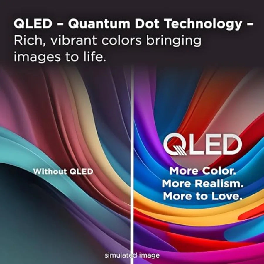 55 Inch Class T7 Series 4K QLED HDR Lag-free Smart Google TV 55T7, Latest Model 120Hz-144Hz High Brightness, Dolby Atmos, Alexa