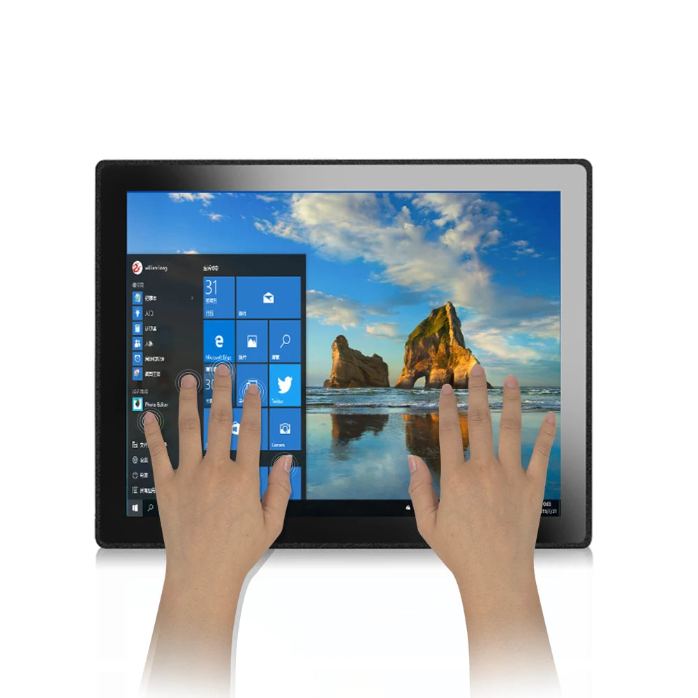 Win 10 Mini PC Industrial All-in-One Core I5 10th Gen Capacitive Touch Screen Front Waterproof Embedded Panel Computer
