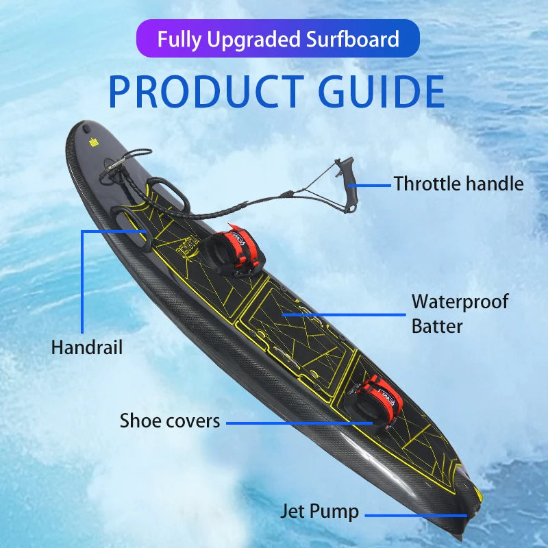 Lightweight Carbon Fiber/EPP Electric Surfboard High-speed Electric Surfboard Specially Designed for Surfing Direct Sale